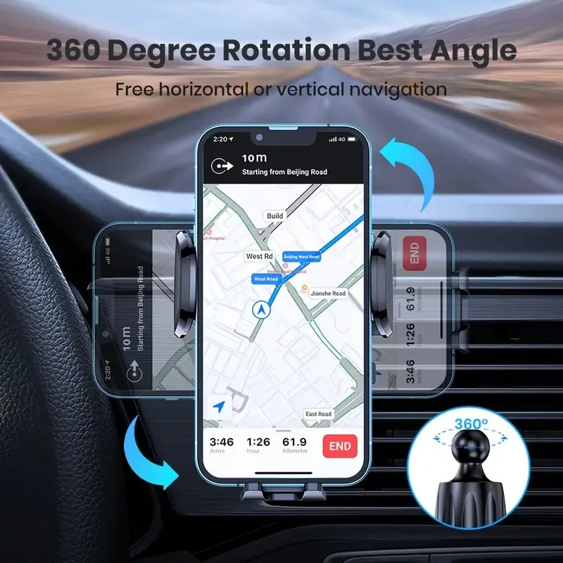 DRIVENOVA-Antypoślizgowy Uchwyt na Telefon do Auta 360° - Mega Mocny
